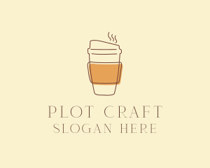 Reusable Coffee Cup Cafe  logo design