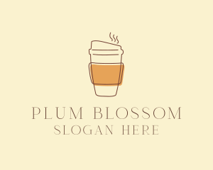 Reusable Coffee Cup Cafe  logo design