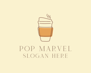 Reusable Coffee Cup Cafe  logo design