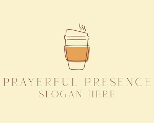 Reusable Coffee Cup Cafe  logo design