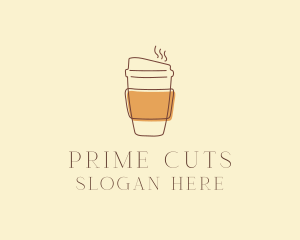 Reusable Coffee Cup Cafe  logo design