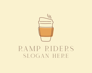 Reusable Coffee Cup Cafe  logo design