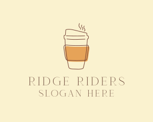 Reusable Coffee Cup Cafe  logo design