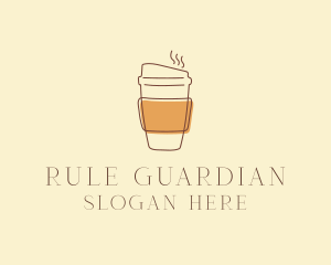 Reusable Coffee Cup Cafe  logo design