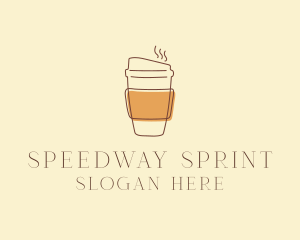 Reusable Coffee Cup Cafe  logo design