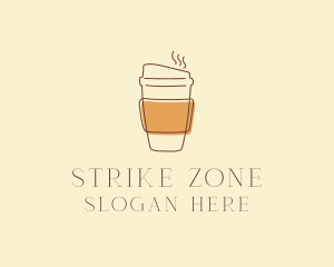 Reusable Coffee Cup Cafe  logo design