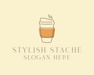 Reusable Coffee Cup Cafe  logo design