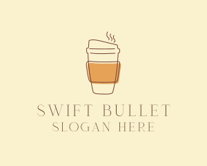 Reusable Coffee Cup Cafe  logo design