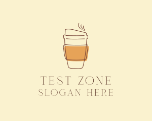 Reusable Coffee Cup Cafe  logo design