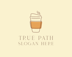 Reusable Coffee Cup Cafe  logo design