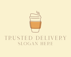 Reusable Coffee Cup Cafe  logo design