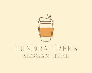 Reusable Coffee Cup Cafe  logo design