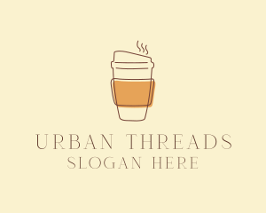 Reusable Coffee Cup Cafe  logo design