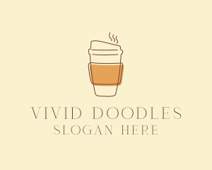 Reusable Coffee Cup Cafe  logo design