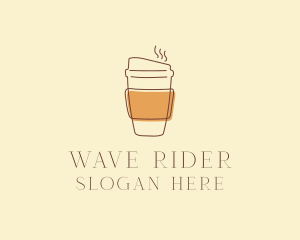 Reusable Coffee Cup Cafe  logo design