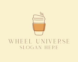 Reusable Coffee Cup Cafe  logo design