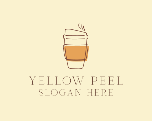 Reusable Coffee Cup Cafe  logo design