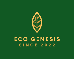 Sun Leaf Eco Sustainability logo design