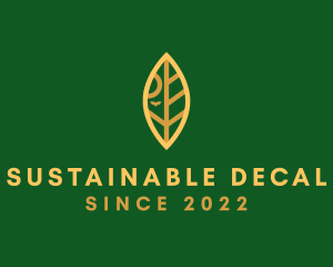 Sun Leaf Eco Sustainability logo design