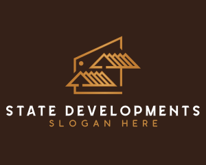 Real State Roofing Architecture logo design