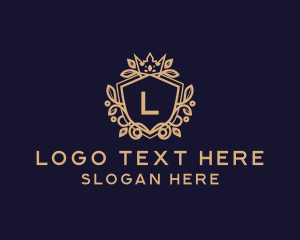 Luxury Crown Shield  logo design