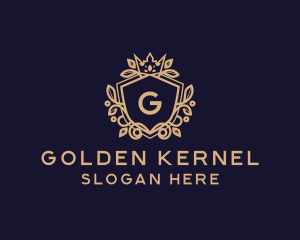 Luxury Crown Shield  logo design