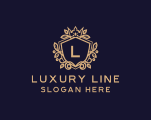 Luxury Crown Shield  logo design