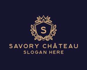 Luxury Crown Shield  logo design