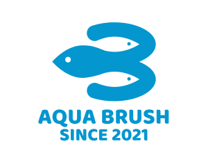 Fish Aquarium Waterpark logo design