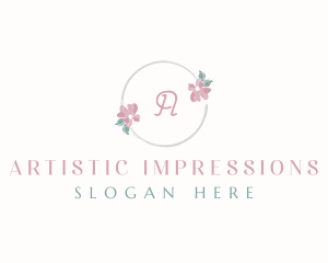 Elegant Floral Watercolor logo design