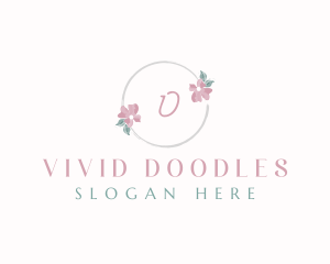 Elegant Floral Watercolor logo design