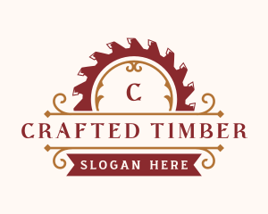 Blade Saw Carpentry logo design