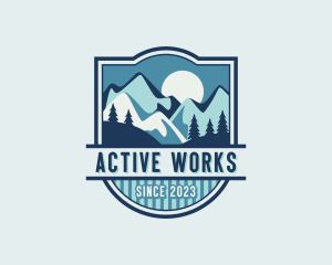 Mountaineer Adventure Camp logo design