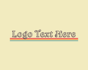 Quirky Retro Hippie logo