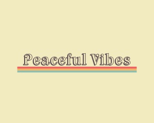 Quirky Retro Hippie logo