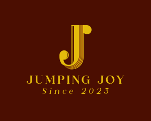 Retro Tailoring Boutique Letter J logo design