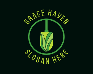 Garden Leaf Shovel logo