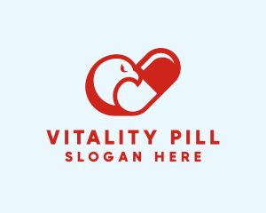 Pharmacy Dove Pill logo design