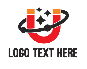 Stars Orbit Magnet logo design