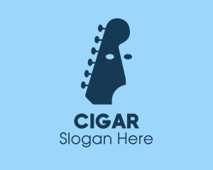 Guitar Player Face  logo