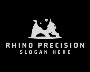 Wild Rhino Esport logo design