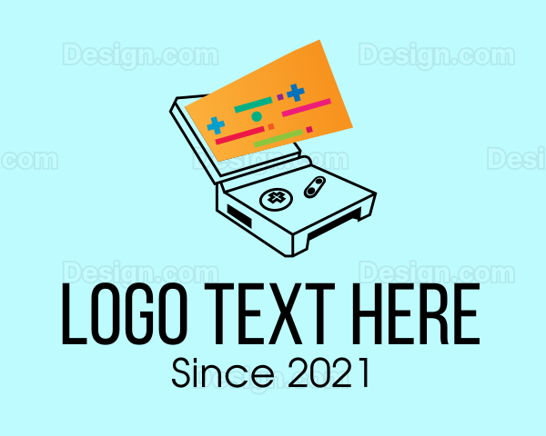 Retro Handheld Gaming Console Logo