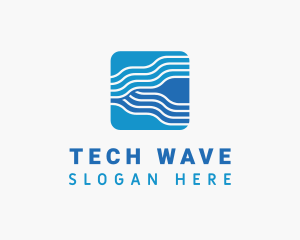 Tech Waves Software logo design