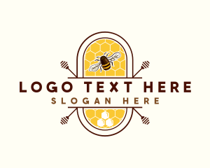 Honey Stick Hive logo design
