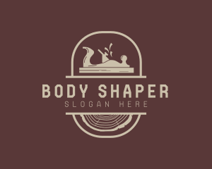 Wood Planer Carpentry Tool logo design