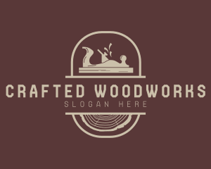 Wood Planer Carpentry Tool logo