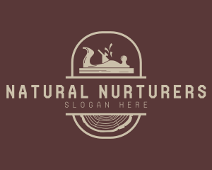 Wood Planer Carpentry Tool logo design