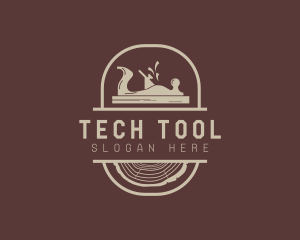 Wood Planer Carpentry Tool logo design