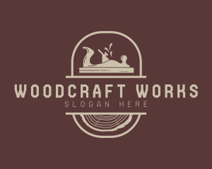 Wood Planer Carpentry Tool logo