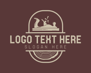 Wood Planer Carpentry Tool logo